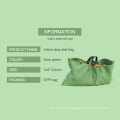 Factory price foldable heavy duty canvas garden waste bag yard lawn garden leaf waste bag gardening bag